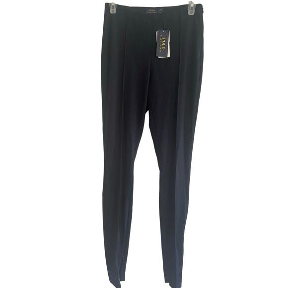 Polo Ralph Lauren Black Pants, side zip, zippers at ankles, A04, $62, NWT - Picture 1 of 8